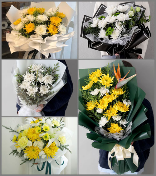广东肇庆市广宁县南街镇江美村白事花束代送